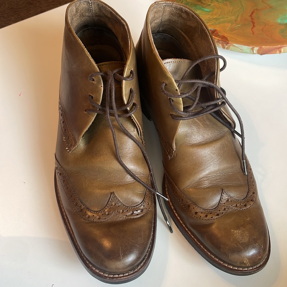 Mens shoes 👞 Stafford Dress shoes 7.5 M Oxfords brown
